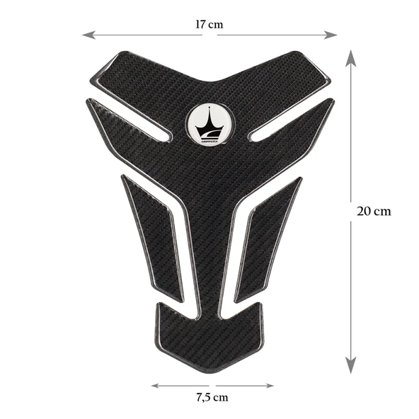Grippatch Yamaha, BMW, Honda ile Uyumlu Universal 6D Karbon Tank Pad GC01 - 1