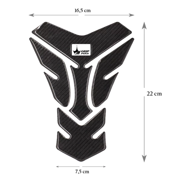 Grippatch Aprilla, KTM, Kawasaki, Suzuki ile Uyumlu Universal 6D Karbon Tank Pad GC06 - 2