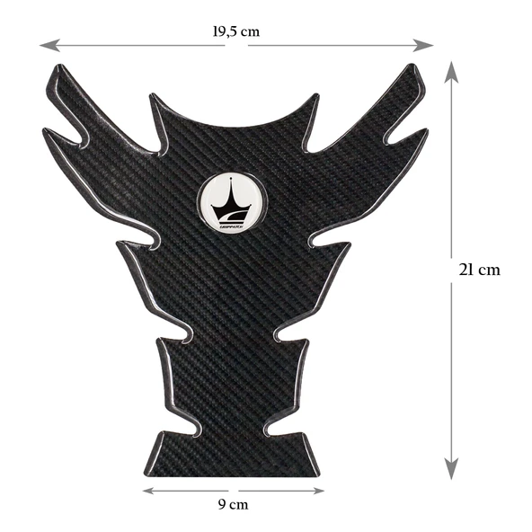 Grippatch Yamaha, BMW, Honda ile Uyumlu Universal 6D Karbon Tank Pad GC03 ürün görseli