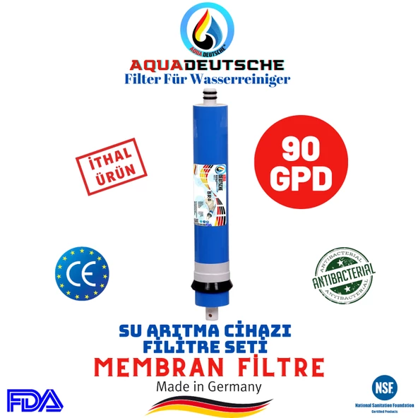 AQUA DEUTSCHE SU ARITMA CİHAZI 90 GPD NANO MEMBRAN