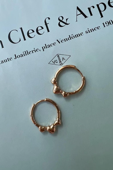 LOVE (ALTIN KAPLAMA KÜPE ) - 5