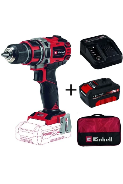 Einhell Te-cd 18/50 Li Bl Akülü Vidalama + 4 Ah Starterkit + Bez Çanta