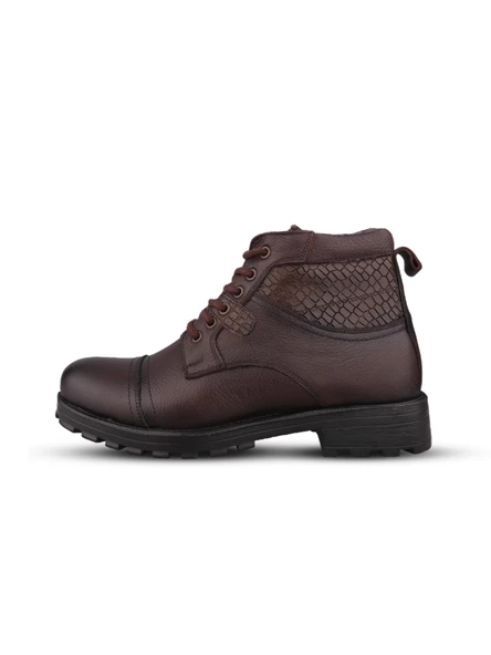 Erkek Günlük Bot - Kahve, Hakiki Deri - Resim 2