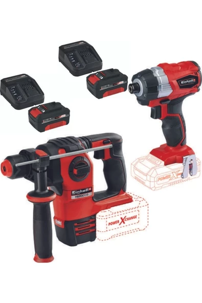 Einhell Herocco 18v Kırıcı Delici Te-cı 18 Bl Vidalama 2x4.0ah Twincharger Akülü Kömürsüz Set