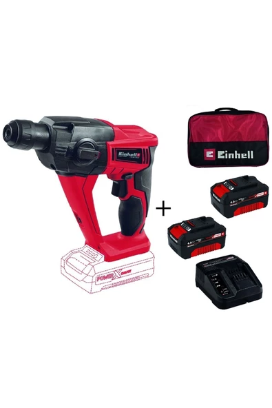 Einhell Te-hd 18 Li Akülü Pnömatik Matkap + 2x4 Ah Starter Kit + Bez Çanta