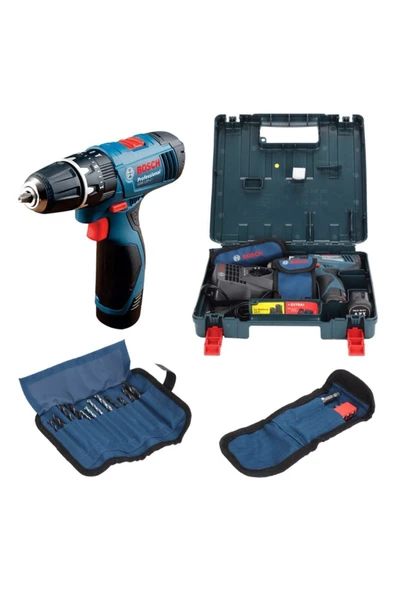 Bosch Professional Gsb 120-lı 1,5ah Akülü Darbeli Delme Vidalama + Aksesuar Seti - 06019f3007