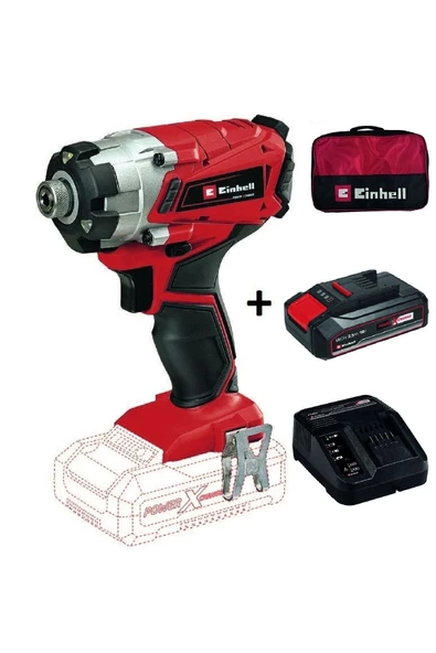 Einhell Te-cı 18/1 Li Akülü Darbeli Vidalama + 2,5ah Starter Kit + Bez Çanta