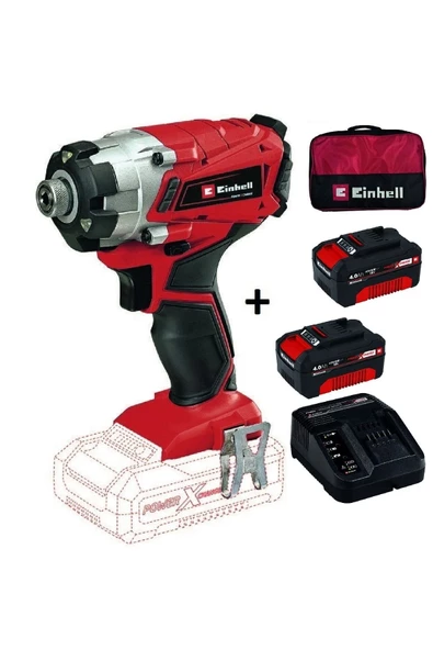 Einhell Te-cı 18/1 Li Akülü Darbeli Vidalama + 2x4ah Starter Kit + Bez Çanta