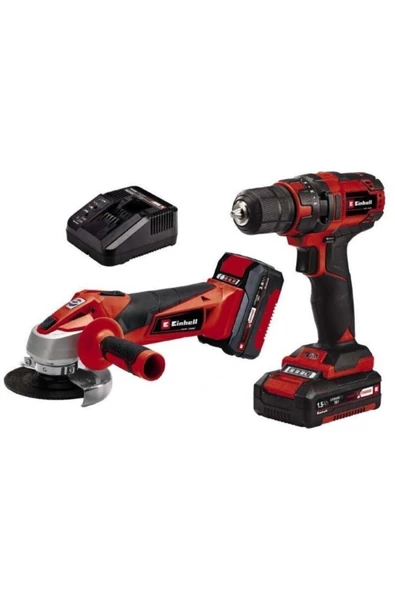 Einhell Tc-tk 18 Li Kit Şarjlı Matkap + Şarjlı 115mm Taşlama