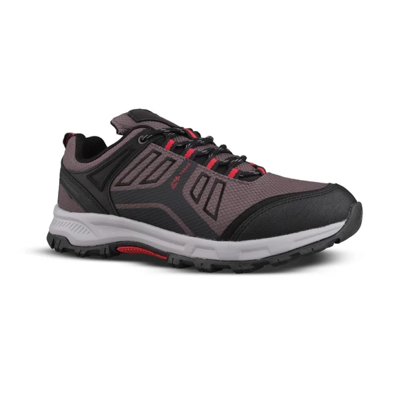 Erkek Outdoor Ayakkabı - Siyah-Kırmızı, Su İtici - Resim 3