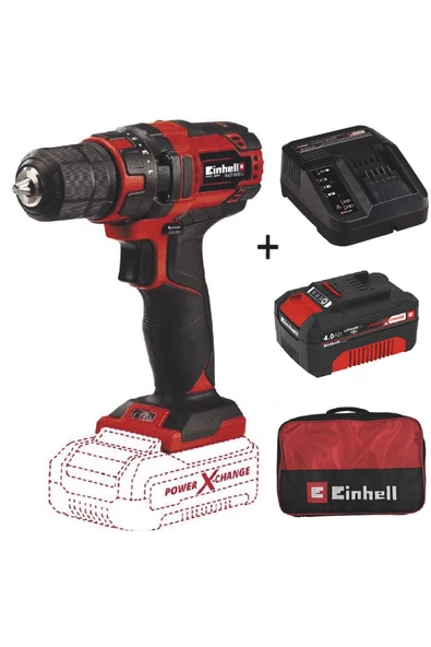 Einhell Tc-cd 18/35 Li Akülü Matkap + 4 Ah Starterkit + Bez Çanta