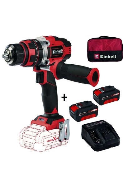 Einhell Te-cd 18/48 Li-ı Akülü Darbeli Vidalama + 2x4 Ah Starterkit + Bez Çanta