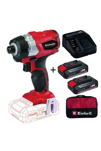 Einhell Te-cı 18 Li Bl Akülü Darbeli Vidalama + 2x2,5ah Starterkit + Bez Çanta