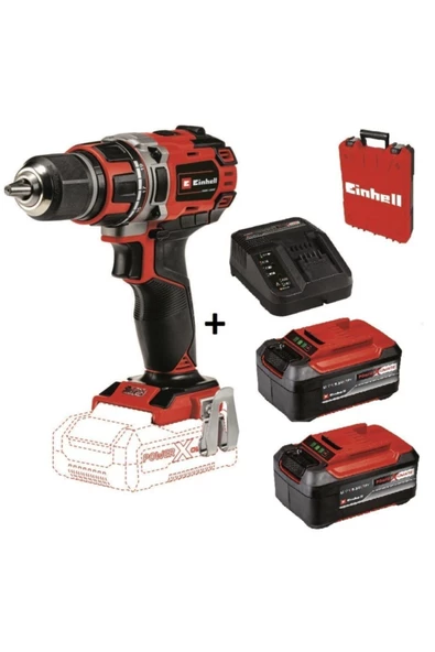 Einhell Te-cd 18/50 Li-i Bl Darbeli Matkap + 2*5.2 Ah Plus Starter Kit + Çanta