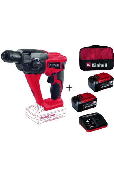 Einhell Te-hd 18 Li Akülü Pnömatik Matkap + 2x5,2 Ah Starter Kit + Bez Çanta