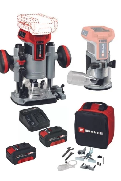 Einhell TP-RO 18 Set Li BL 2x4.0ah Akülü Kömürsüz Freze