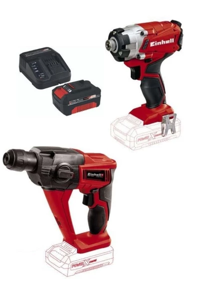 Einhell Te-cı 18/1 Li Akülü Darbeli Vidalama Te-hd 18 Li Akülü Vidalama Delme 1x4.0ah Darbeli Set