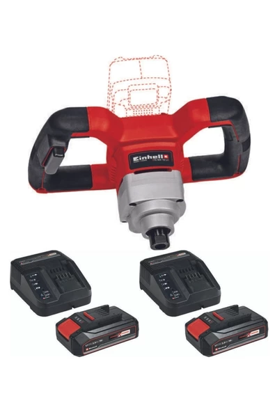 Einhell Te-mx 18 Li 2x2.5ah Akülü Karıştırıcı Boya Harç Mikseri