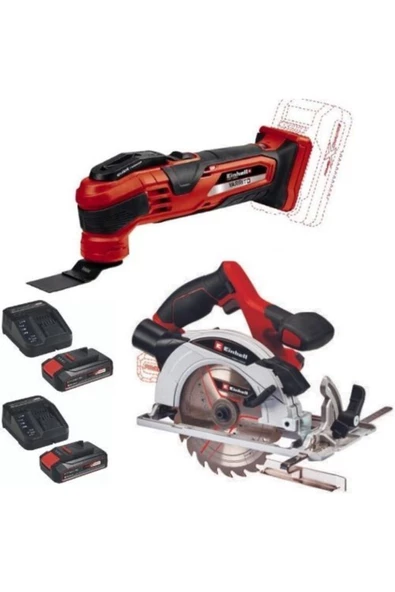 Einhell Varrito Akülü Raspalama Makinesi Te-cs 18/165/1 Akülü Daire Testere 2 X 2.5 Ah Set