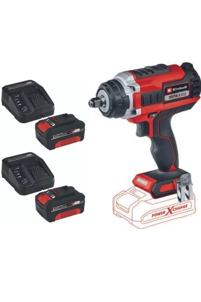 Einhell Impaxxo 18/400 2x4.0ah Akülü Kömürsüz Somun Sökme Makinesi