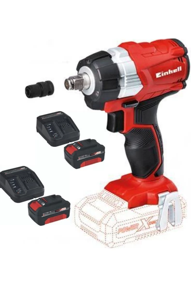 Einhell Te-cw 18 Li Bl 2x4.0ah Akülü Somun Sıkma Sökme Makinesi