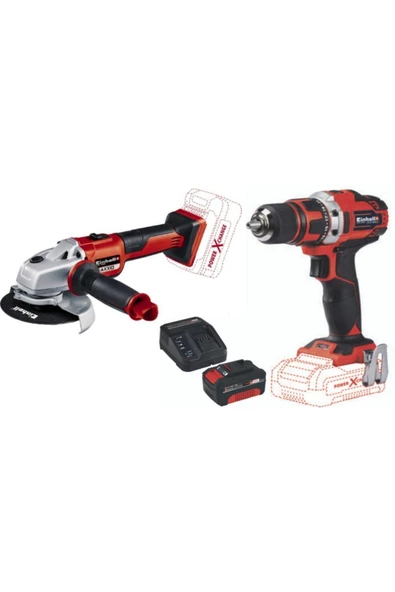 Einhell Axxio Kömürsüz Avuç Taşlama Te-cd 18/40 Li Vidalama 18v 4.0ah Akü Ve Şarj Ünitesi Seti