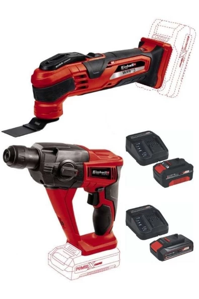 Einhell Te-hd 18 Li Vidalama Delme Varrito Raspalama Makinesi 2.5-4.0ah Akü Ve Şarj Ünitesi Set