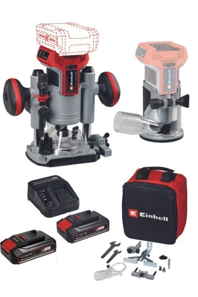 Einhell TP-RO 18 Set Li BL 2x2.5ah Akülü Kömürsüz Freze