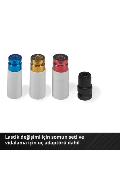 Einhell IMPAXXO 18/400 - Solo, Kömürsüz Darbeli Somun Sıkma (Akü ve şarj cihazı dahil değildir) - 8