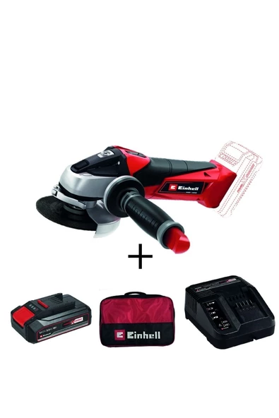 Einhell Te-ag 18/115 Li Akülü Avuç Taşlama 2,5 Ah Starterkit Bez Çanta