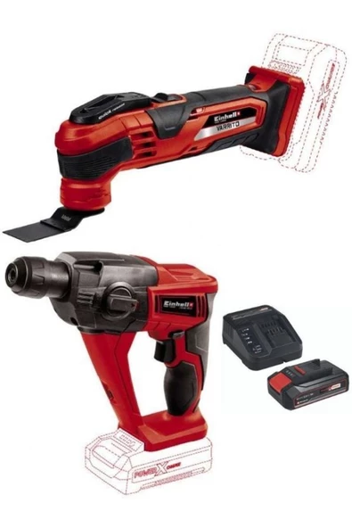 Einhell Te-hd 18 Li Vidalama Delme Varrito Raspalama Makinesi 1x2.5ah Akü Ve Şarj Ünitesi Akülü Set