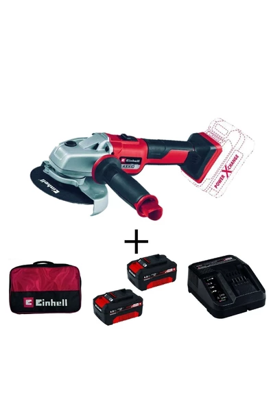 Einhell Axxio 125 Mm Kömürsüz Akülü Avuç Taşlama + 2x4ah Starterkit + Bez Çanta