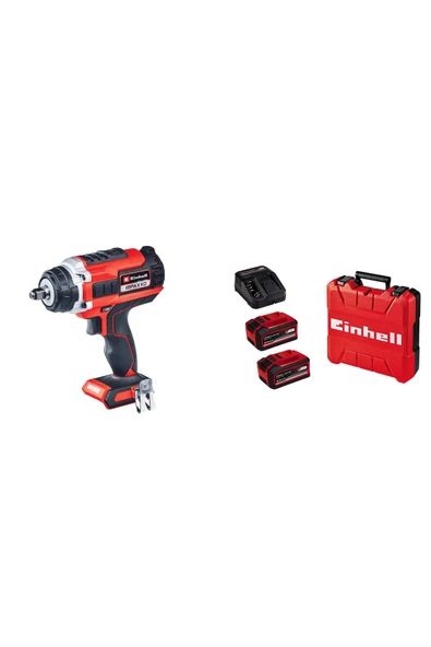 Einhell Impaxxo 18/400 Kömürsüz Akülü Somun Sıkma 18v 6 Ah Çift Akülü Set