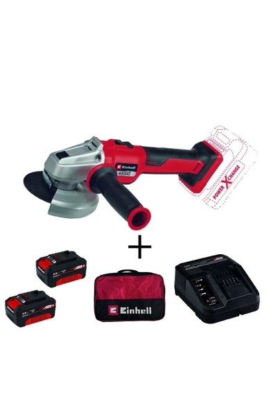 Einhell Axxıo 18/115 Q Akülü Avuç Taşlama + 2x4ah Starterkit + Bez Çanta