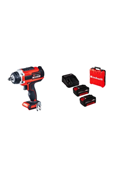 Einhell Impaxxo 18/400 Kömürsüz Akülü Somun Sıkma 18v 4 Ah Çift Akülü Set