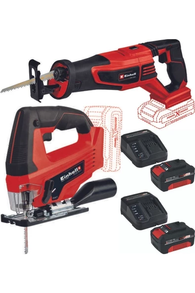 Einhell Tc-js 18 Dekupaj Te-ap 18/28 Tilki Kuyruğu 2x4.0ah Akülü Set