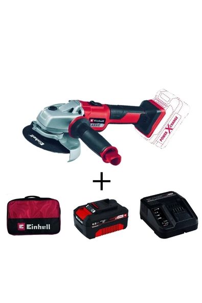 Einhell Axxio 125 Mm Kömürsüz Akülü Avuç Taşlama + 4ah Starterkit + Bez Çanta