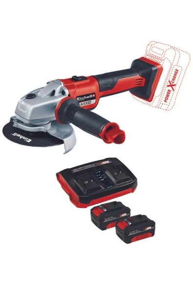 Einhell Axxio 18/125 2x4.0ah Akülü Avuç Taşlama Twincharger Set