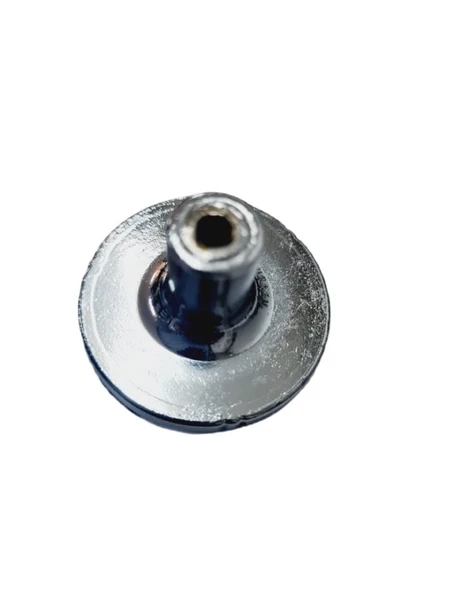 PORSELEN DÜĞME KULP METAL KROM ÇİÇEKLİ  / 5 ADET - 5
