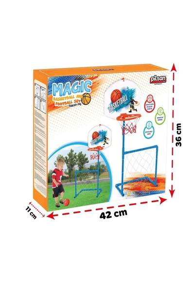 PİLSAN MAGİC BASKETBOL VE FUTBOL KALESİ OYUNCAK - 4