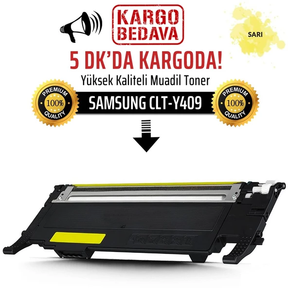 Samsung CLP-310/CLT-Y409 Sarı Muadil Toner /NP/CLP-310N/CLP-315W