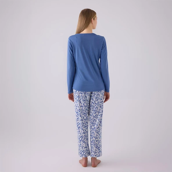 Arnetta AR3069X Kadın Büyük Kışlık Beden Pijama Takımı - 3