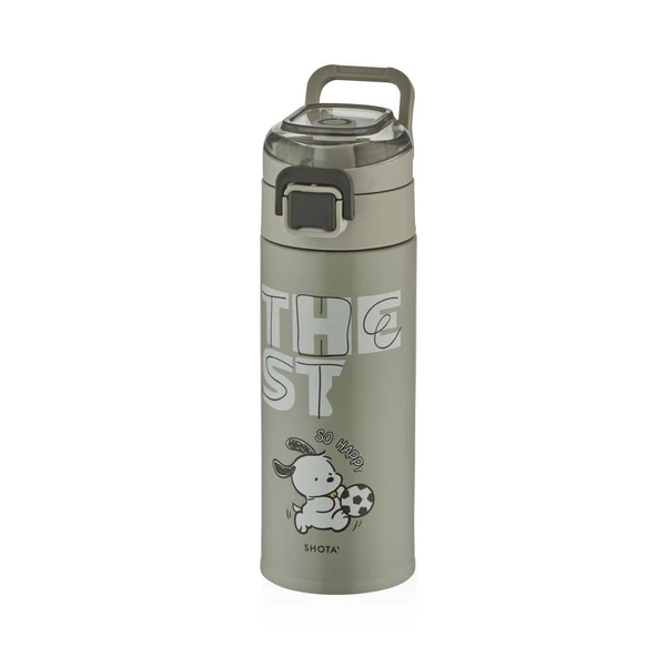 Shotay Chich Çelik Matara Çocuk 460Ml Gri