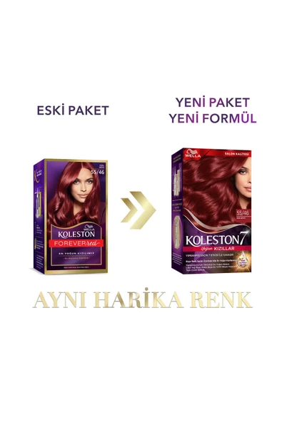 Koleston Supreme Saç Boyası 55/46 Kızıl Büyü - 3