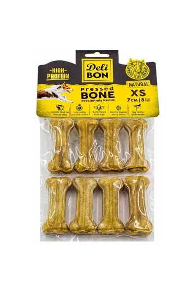 Deri Pres Kemik Natural 7 Cm/8 Ad