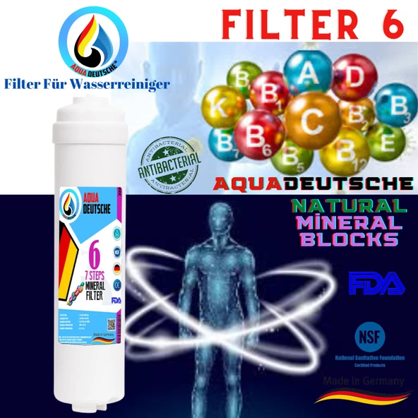 AQUA DEUTSCHE SİYAH BEYAZ 12 LİTRE 7 FİLTRE 14 AŞAMA SU ARITMA CİHAZI - Resim 7