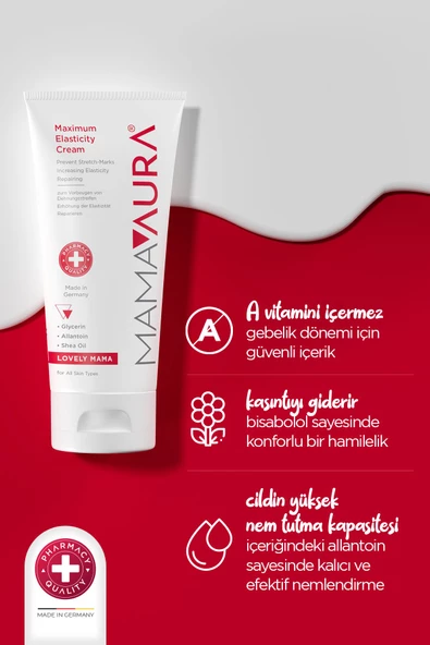 Mamaaura Hamileler Için Çatlak Önleyici - Maximum Elasticity Cream 150 ml - 3