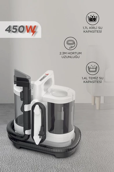Torima V22B Koltuk ve Halı Yıkama Makinesi Cam Temizleme Leke Çıkartma Makinesi - 4