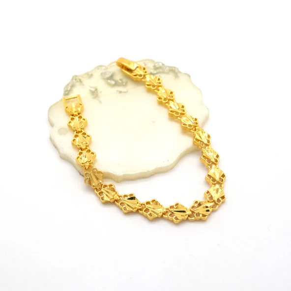 Çelik Bileklik Altın kaplama Kadın Hint Model BLK-1059 - Resim 10