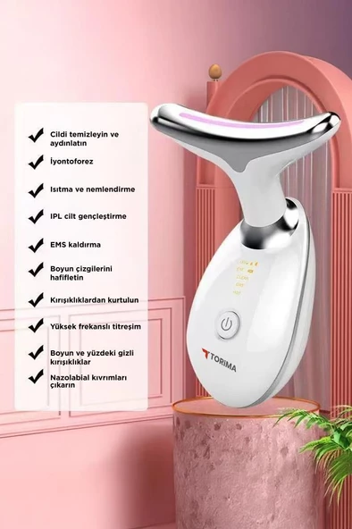 Torima ES-1081 Yüz Ve Boyun Kırşıklık Giderici Ems Güzellik Cihazı Gıdık,Sarkma,Kırışıklık Önleyici - 2